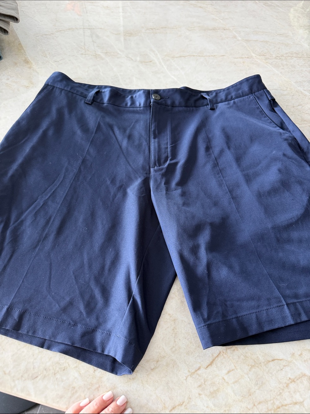 adidas Navy Flat Front Men’s Shorts